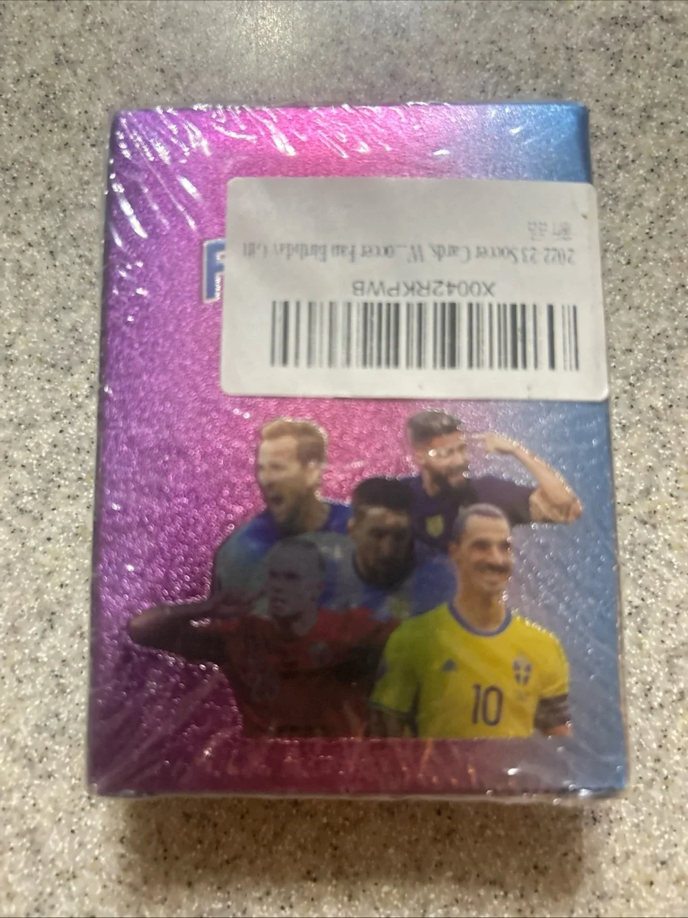 Pack of 55 World Football (Soccer) Stars Trading cards Rainbow Foil
